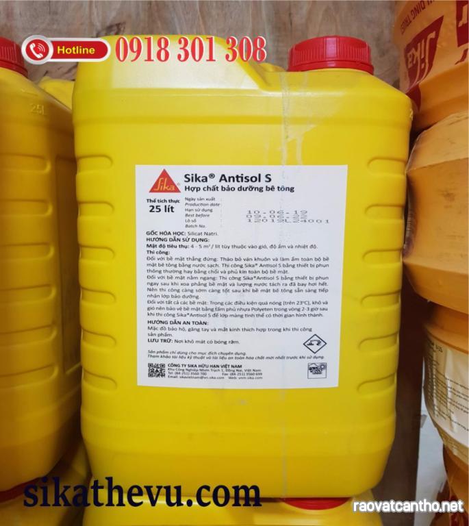 Sika Thế Vũ - Sika antisol S | hợp chất bảo dưỡng bê tông